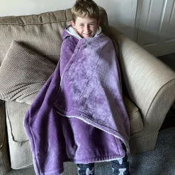 Personalised Hooded Sherpa Blanket