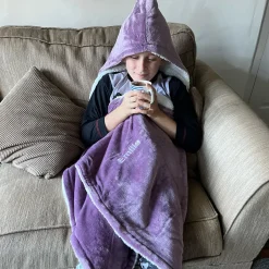 Personalised Hooded Sherpa Blanket