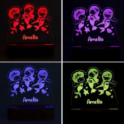 Personalised Mermaids LED Light