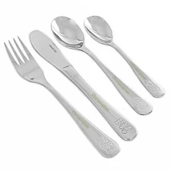 Personalised 4-Piece Cutlery Set - Teddy