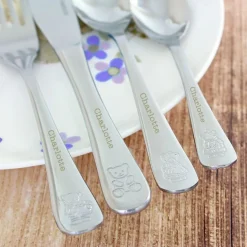 Personalised 4-Piece Cutlery Set - Teddy