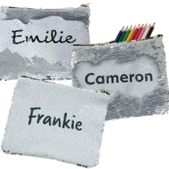 Personalised Sequin Pencil Case/Accessory Bag