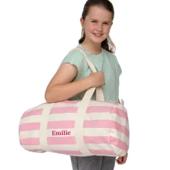 Personalised Striped Sleepover Bag