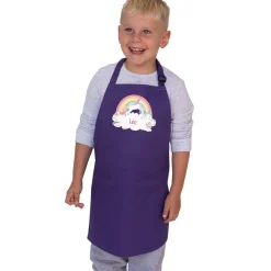 Rainbow Unicorn Personalised Apron - Age 3-6