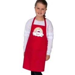 Rainbow Unicorn Personalised Apron - Age 7-10