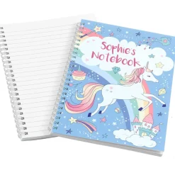 Rainbow Unicorn Personalised Notebook