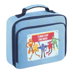 Robots Personalised Lunch Bag