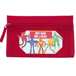 Robots Personalised Pencil Case