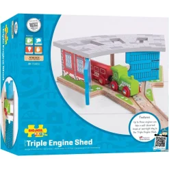 Train Triple Engine Shed