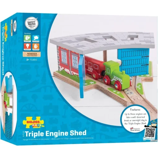 Train Triple Engine Shed