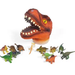 T-Rex Head and Dinosaurs Set