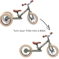 Trybike Balance Bike - Matte Green