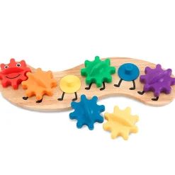 Wooden Caterpillar with Gears