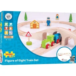 Wooden Figure of Eight Train Set