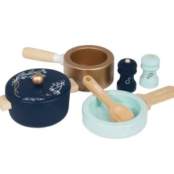 Wooden Pots & Pans Cooking Set