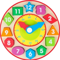 Wooden Shape Sorting Clock
