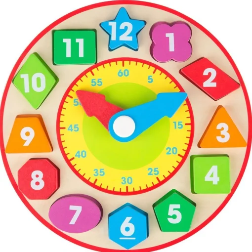 Wooden Shape Sorting Clock