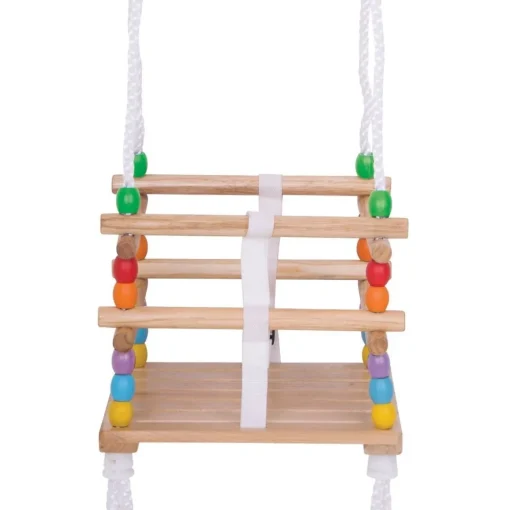 Wooden Toddler Cradle Swing